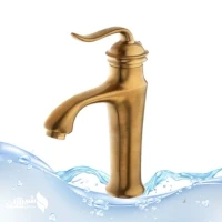 شیر روشویی مدل بامبو قاجاری طلا مات