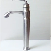 شیر روشویی پایه بلند مدل بامبو کروم مات