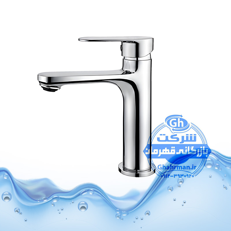 شیر روشویی مدل ونتو  رنگ کروم| شیرآلات برند آیدا صنعت مدل ونتو